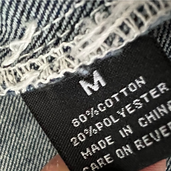 Henry & William New York Jean Cut Off Vest Size Medium - Picture 3 of 4